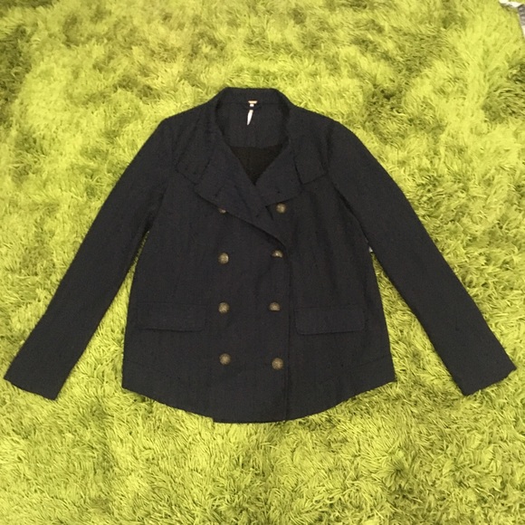 Free People A-Line Military Jacket Size XS - Picture 2 of 10